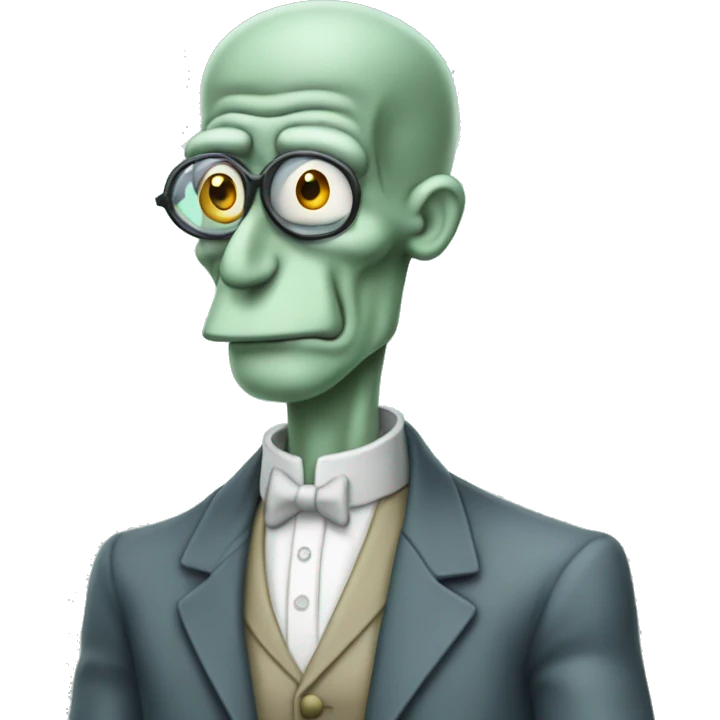 Handsome squidward  emoji