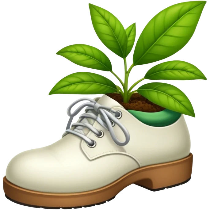 plant in shoes emoji
