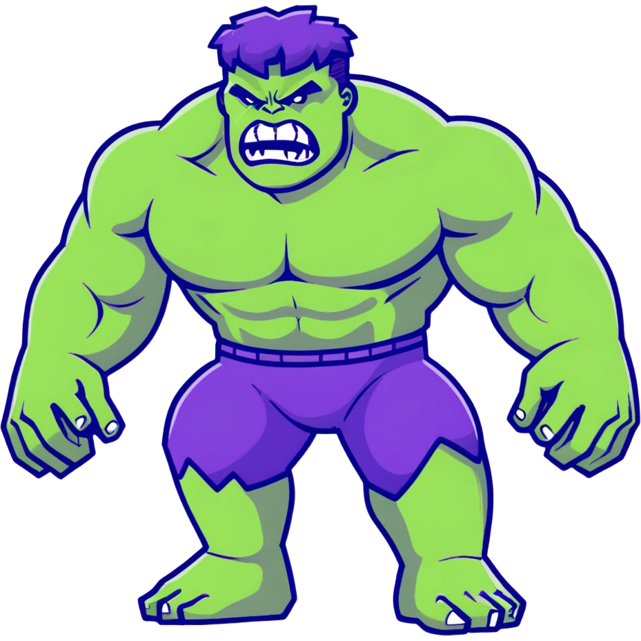 Purple hulk emoji