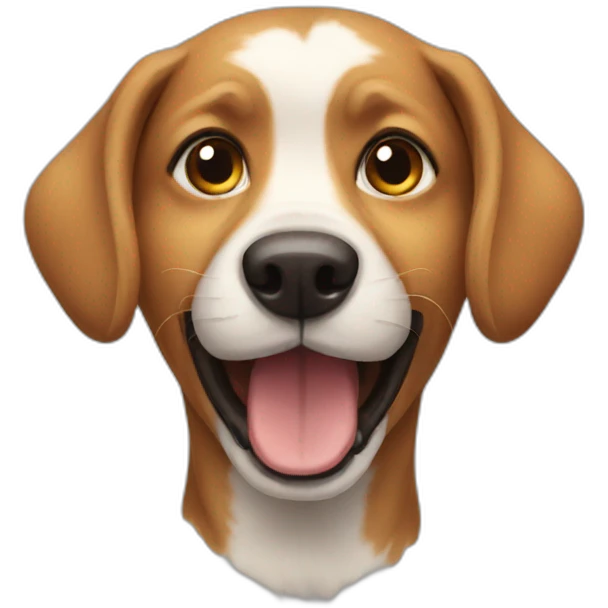 Fun dog emoji
