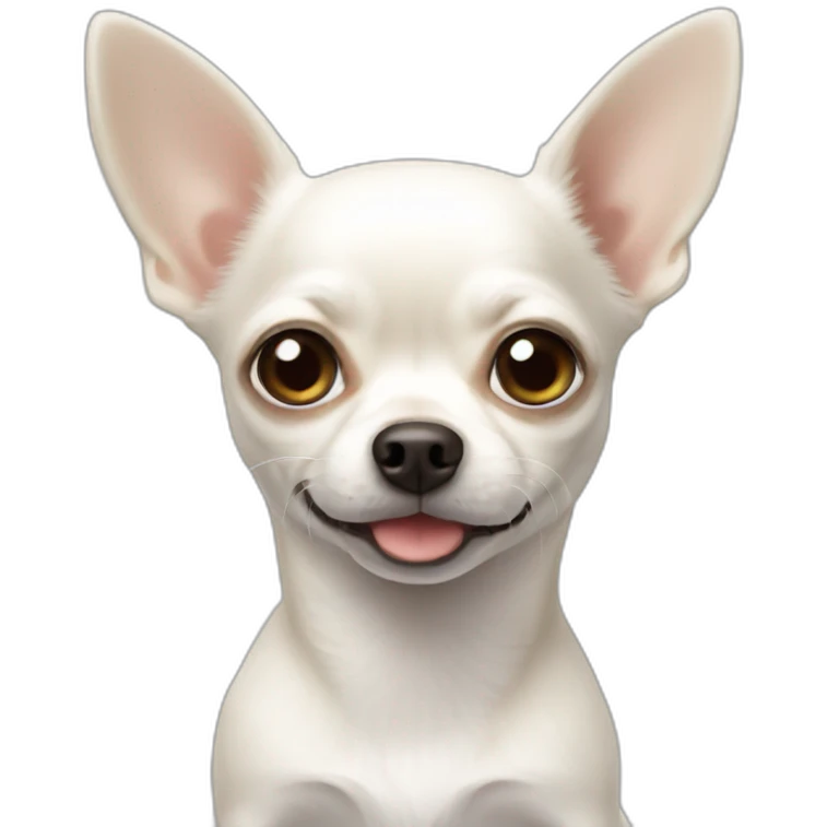 White Chihuahua emoji