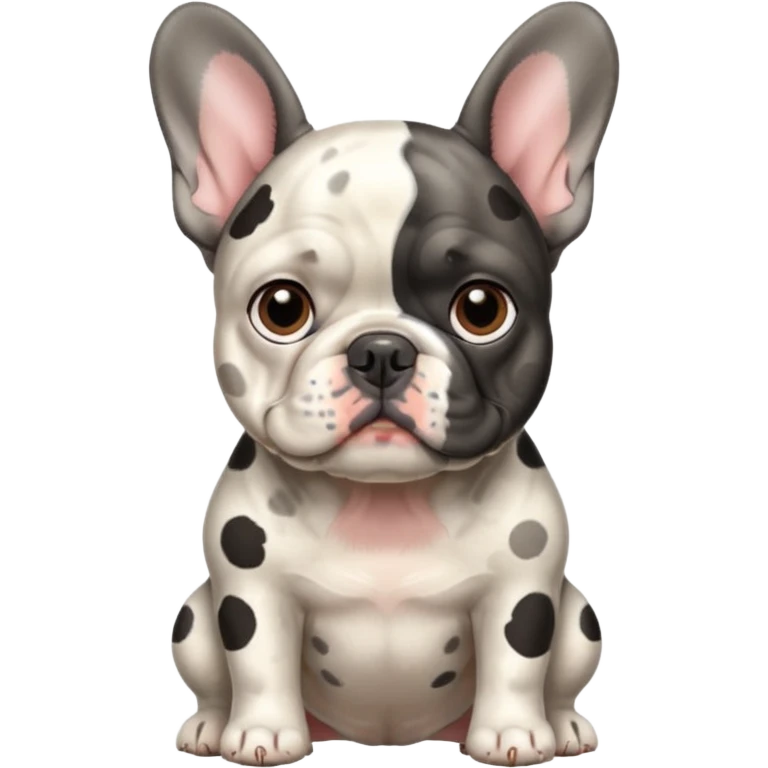 French bulldog that is try Merle emoji