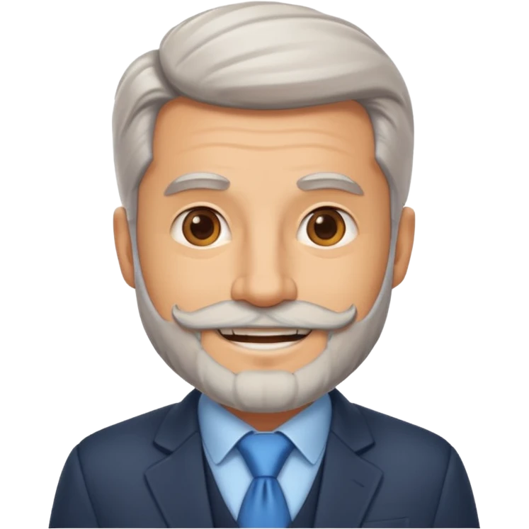 Compliance Boss with light greyed beard , herding policies like a pro emoji