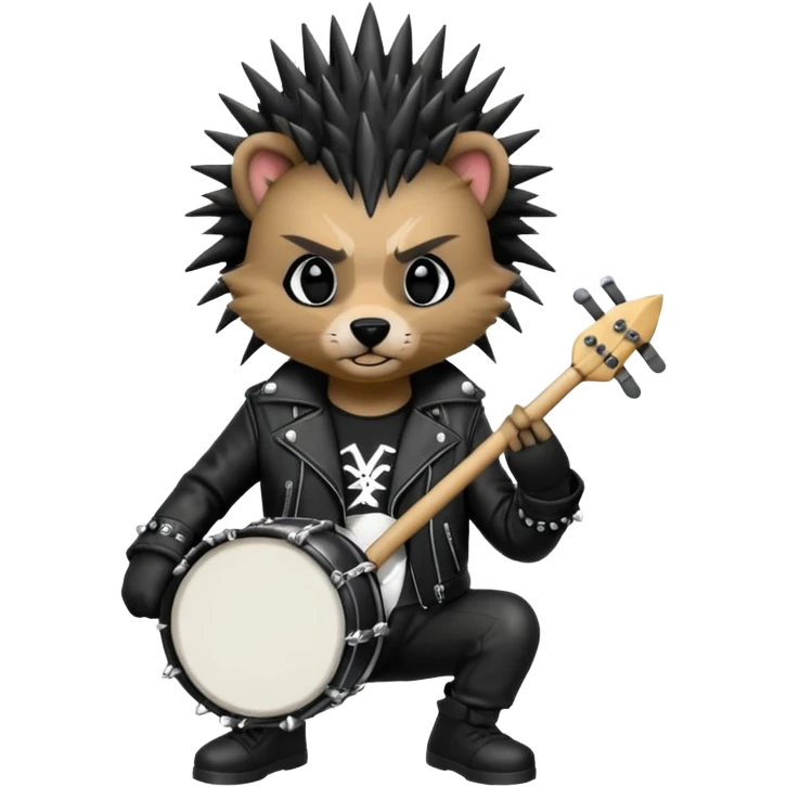 drummer animal punk emoji