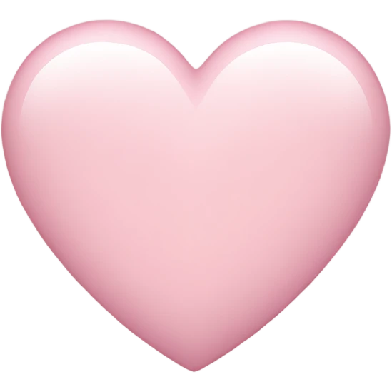 Light pink heart emoji
