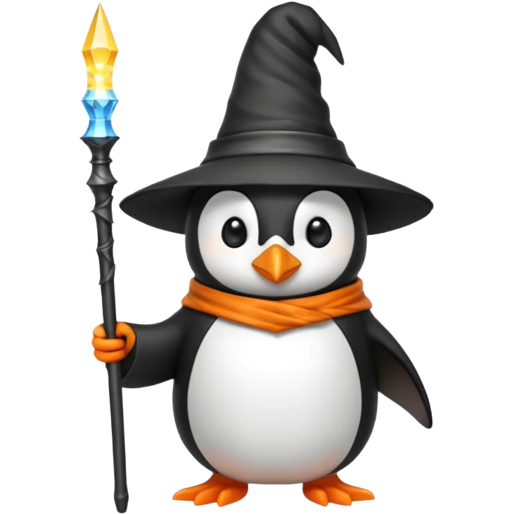 Wizard penguin emoji