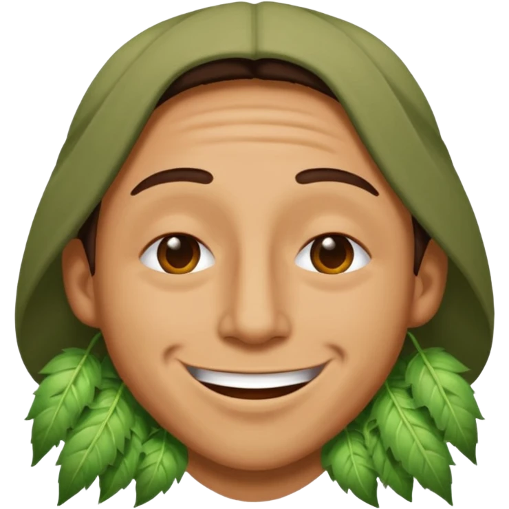 Stoner who's eyes are almost closed emoji