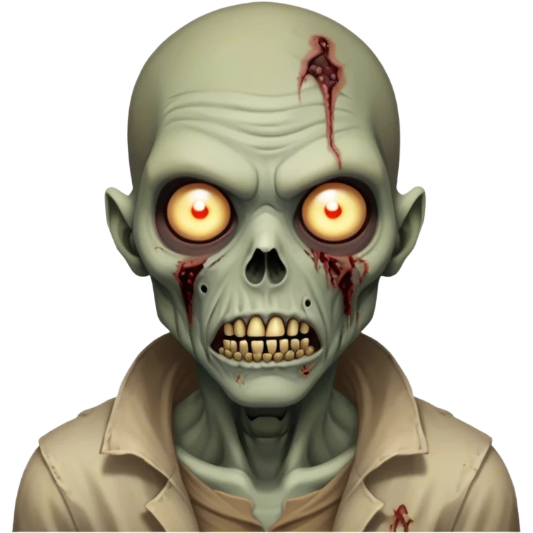 Cinematic Realistic WoW undead friendly zombie Portrait, head tilted epicly and inquisitively, showcasing grim resilience and defiant strength. His withered, pallid skin and intense, glowing eyes contrast starkly with his worn, earth-toned clothes, rendered in meticulous detail. With dynamic, high-contrast lighting and high shine, this portrait exudes an epic aura, capturing the relentless will of a battle-hardened undead friendly zombie. emoji