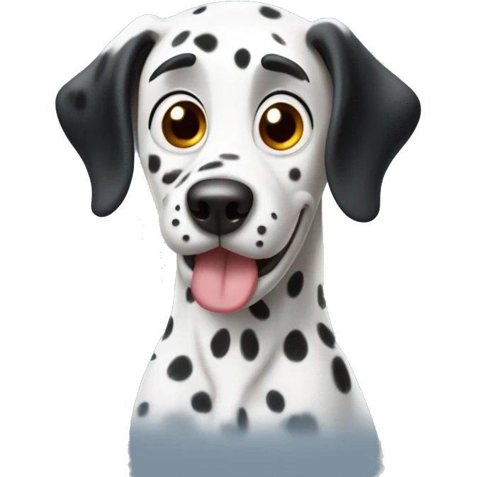 dalmatian mischievous  emoji