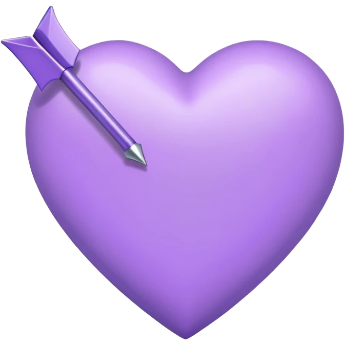 Lavender heart with an arrow emoji