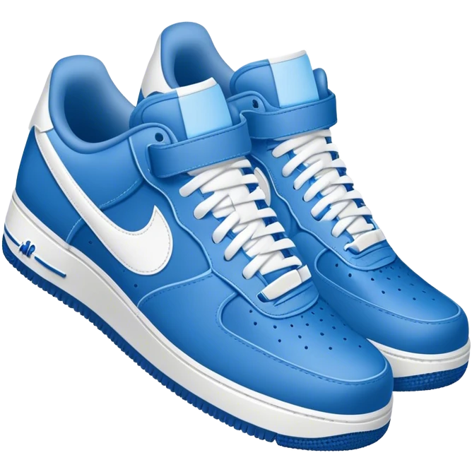 Crip themed air force 1s emoji