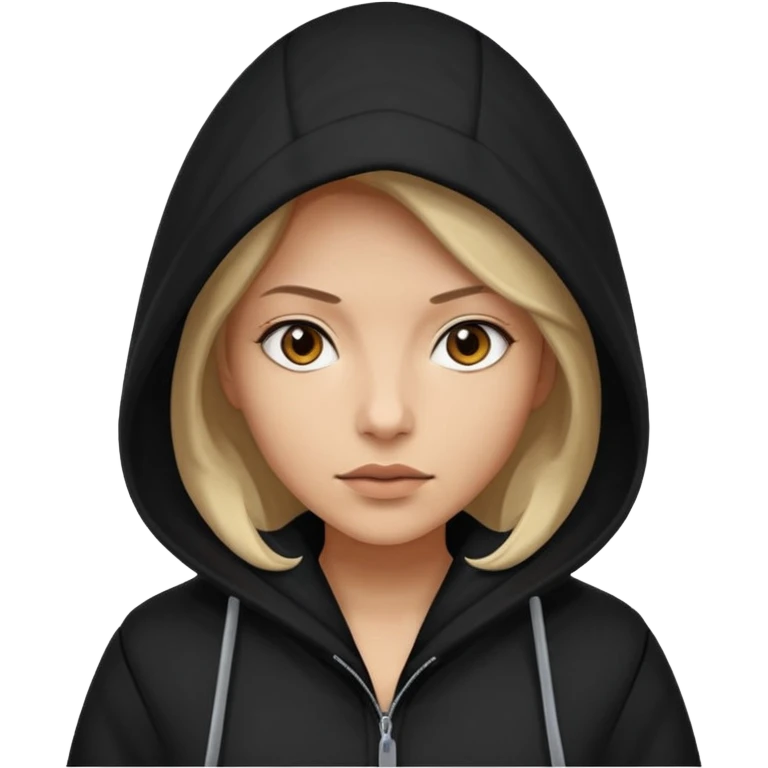 Hooded Street Walker woman  emoji