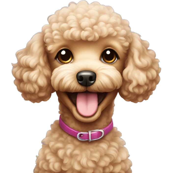 toy poodle smiling emoji