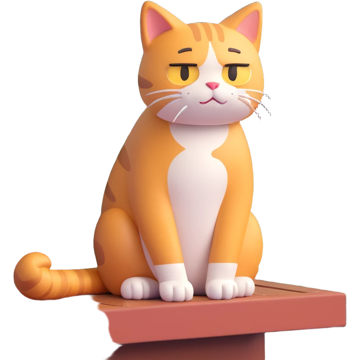 sad cat waiting for owner outside on balcony during rain emoji