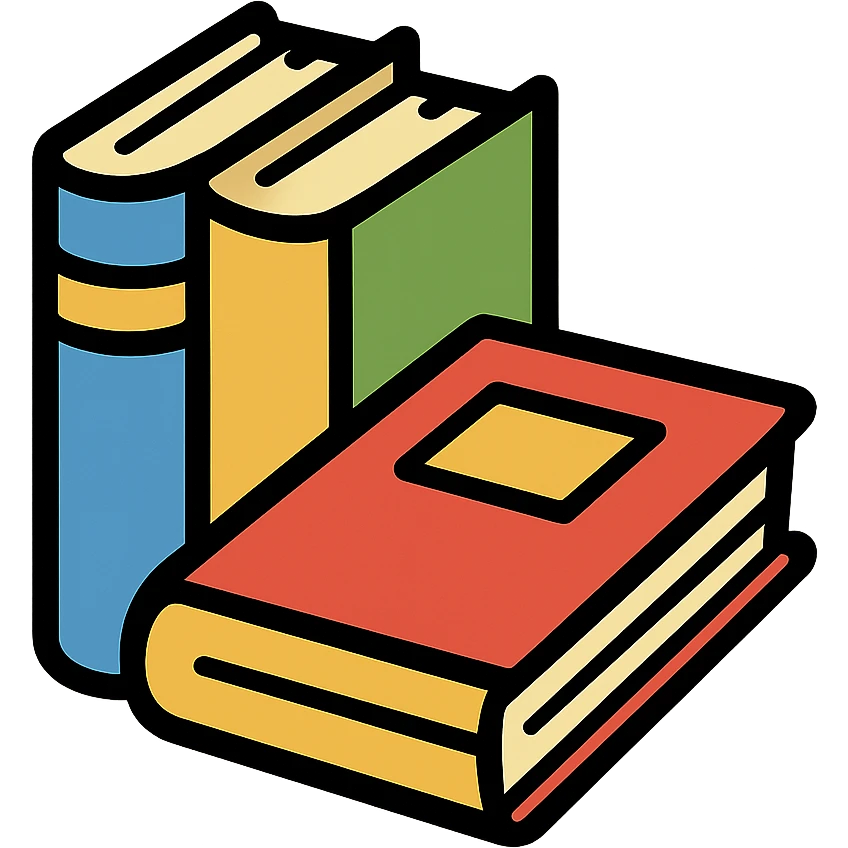 gold and black outlined icon for Books emoji