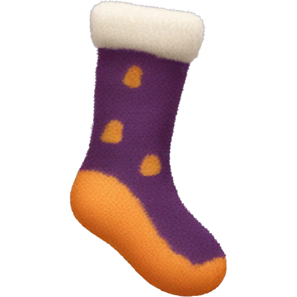 Fuzzy cozy socks emoji