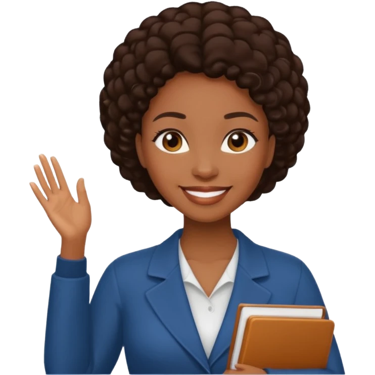 Light skinned tall black woman with bbl and dark brow hair emoji