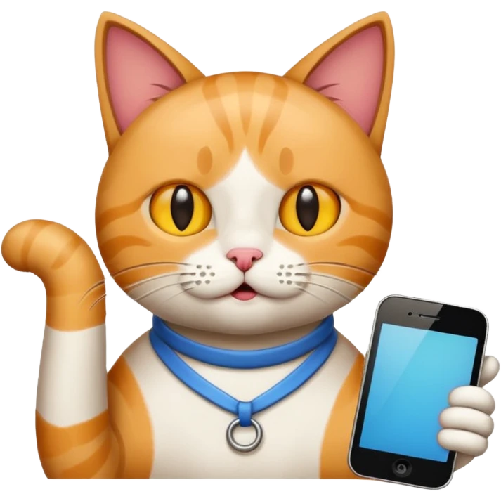A Cat saying task is done. emoji