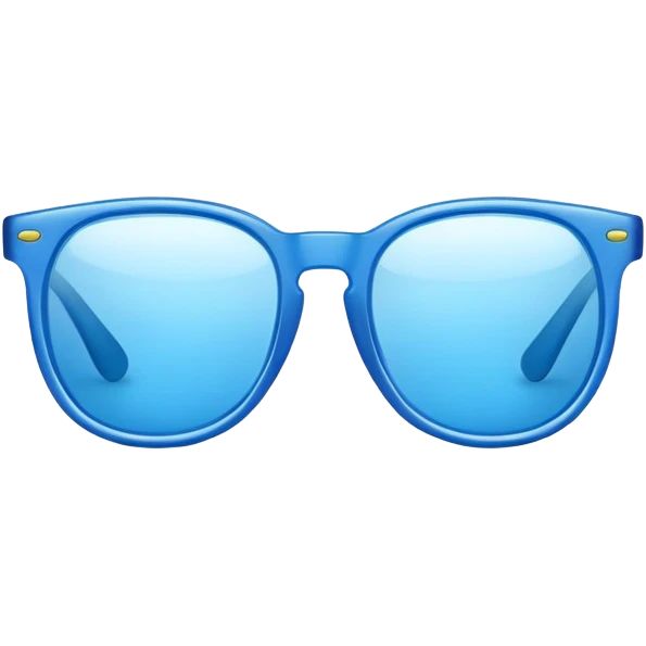 only blue glasses emoji