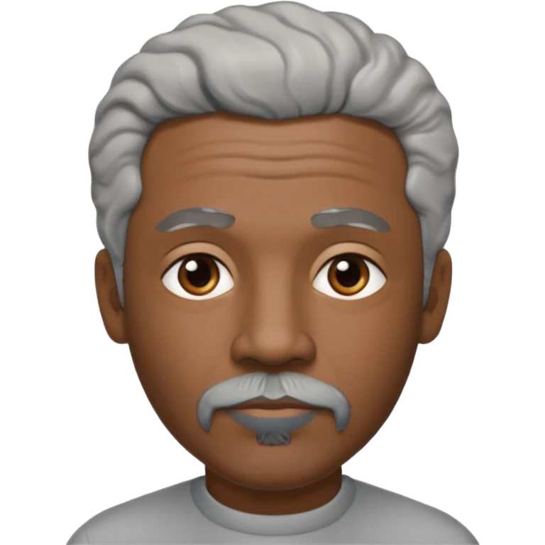 An avatar of a cool debinaire black man in his early sixties with shorter wavy gray hair, short sideburns and a short trimmed goatee. emoji