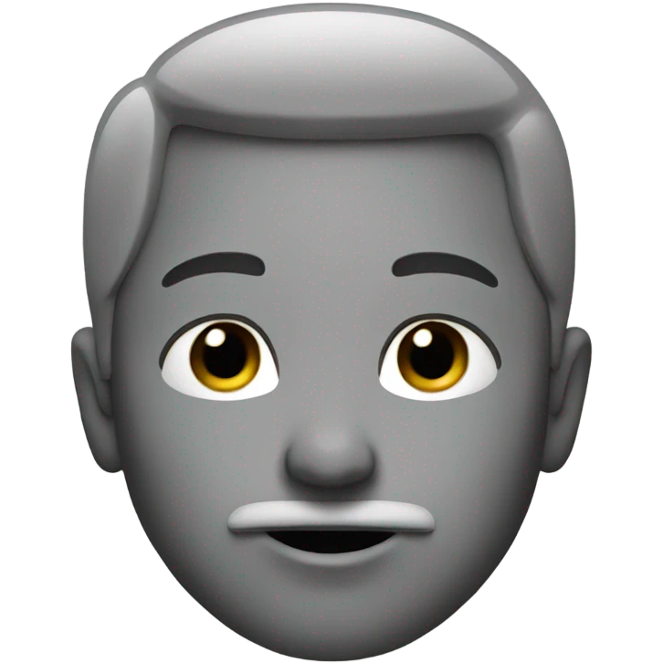 Straight face emoji