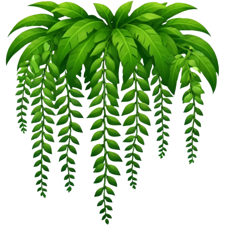tropical jungle lianas hanging emoji