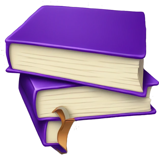 books magnet purple emoji