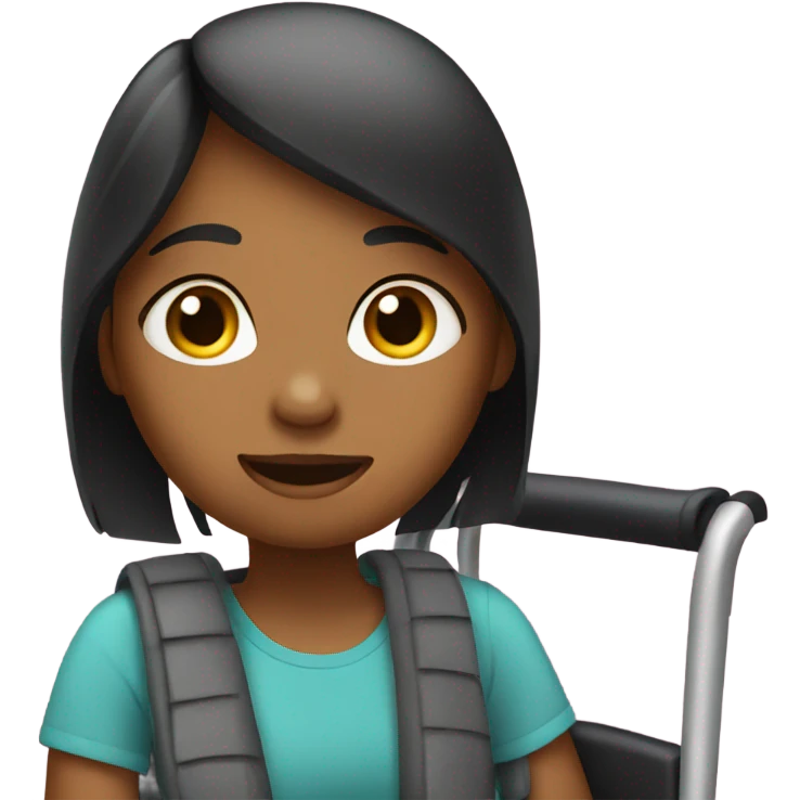 Girl in a wheelchair  emoji