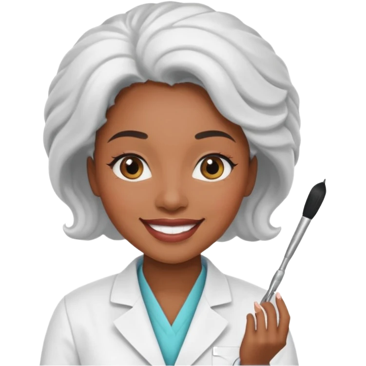 Black woman beautician emoji