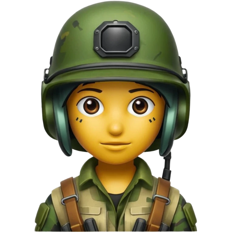 Üstünde (PUBG)yazan bir kask yap emoji