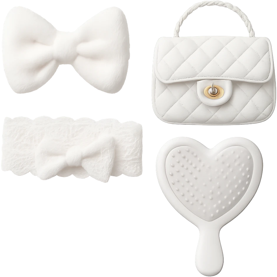 white  girly object, remove background  emoji