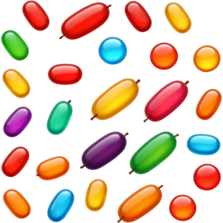 candies beans jelly emoji