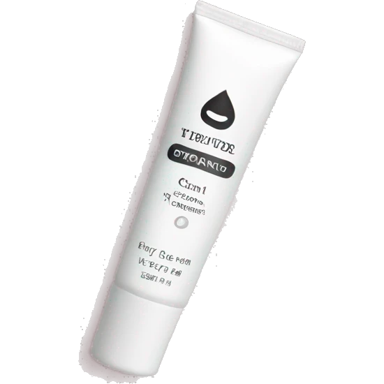 eye cream bottle with label emoji