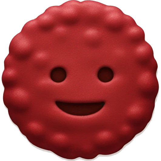 Red velvet cookie  emoji