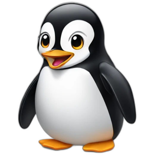 Laughing-penguin emoji