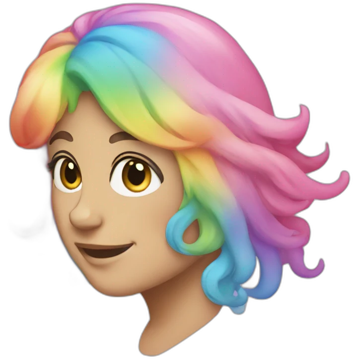 Trans rainbow emoji