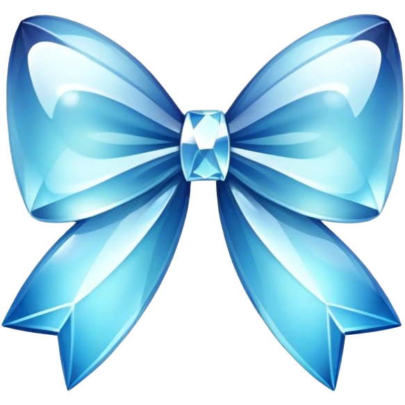 Crystal bow emoji