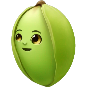 Cute pistachio  emoji
