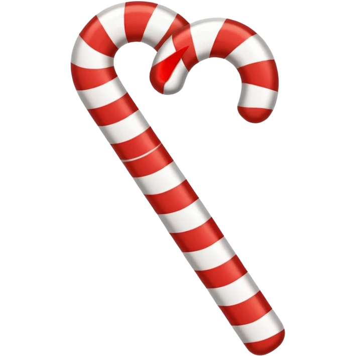 check mark with a candy cane pattern emoji