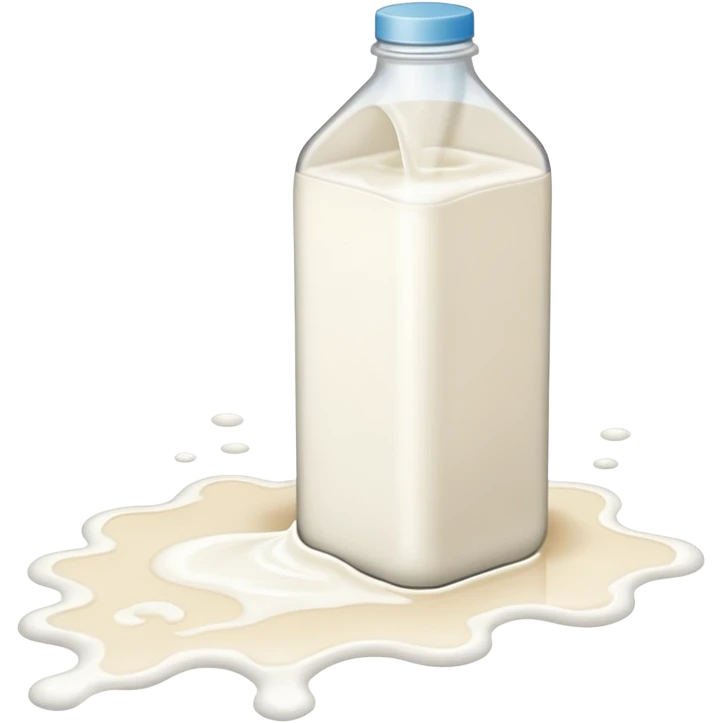 white milk spill on floor emoji