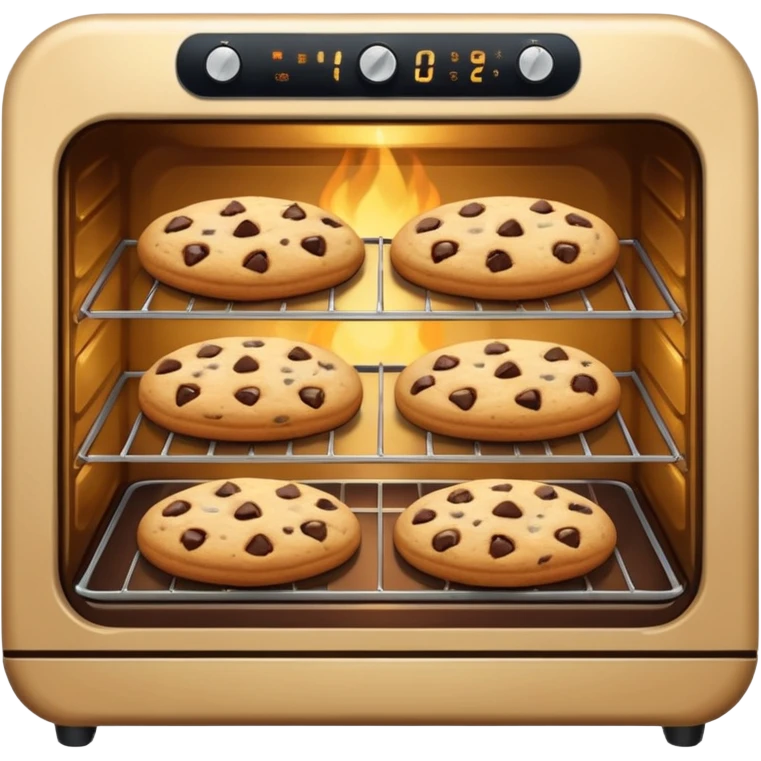 oven with cookies inside emoji