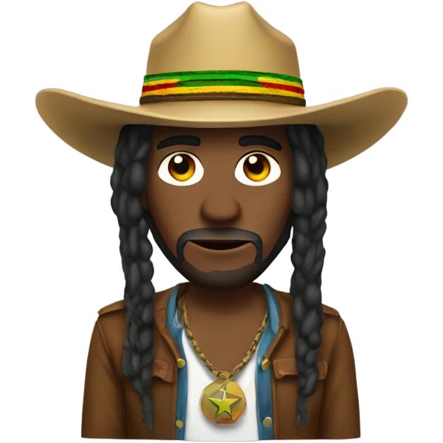 Rasta cowboy emoji