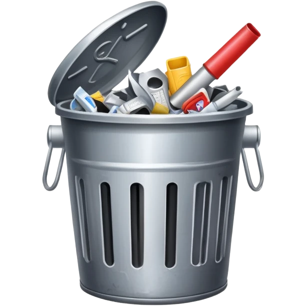 Clippers in the trash emoji