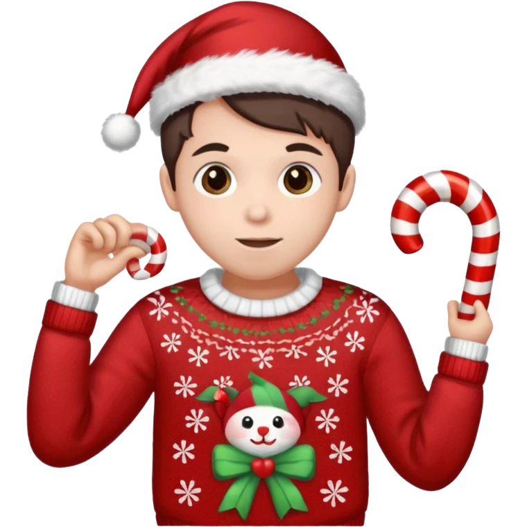 Michou avec un cand up emoji