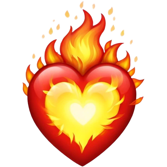 Heart of fire emoji