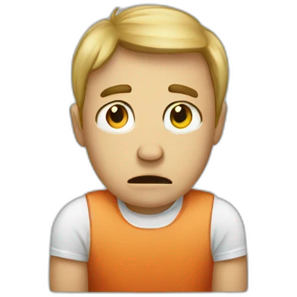 Someone frustrated with unemployment emoji