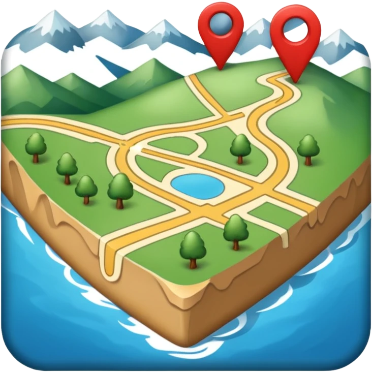 GPS map emoji