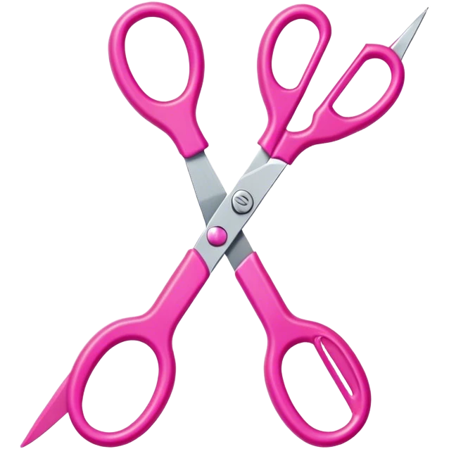 Tijera color rosa emoji