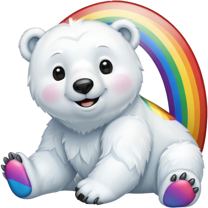 Gay polar bear emoji