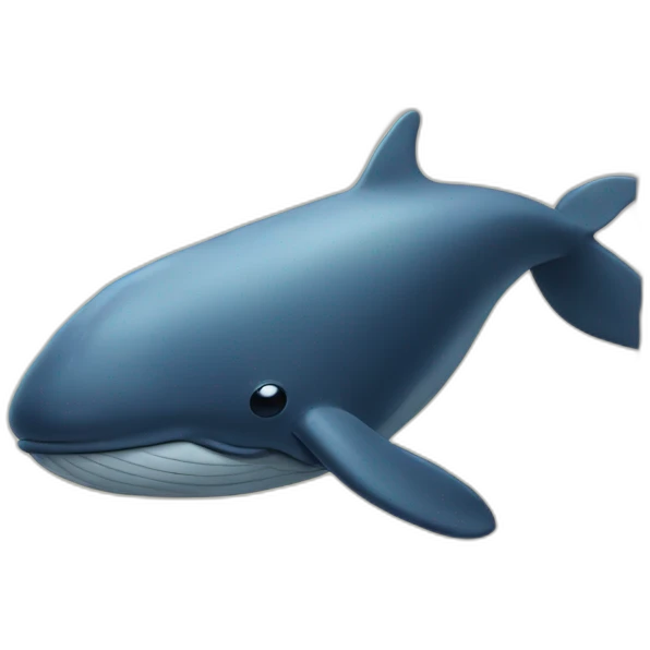 Whale under a stone emoji